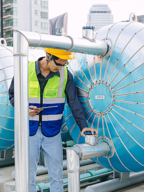 An experienced team performing industrial boiler repairs in Los Angeles, CA.